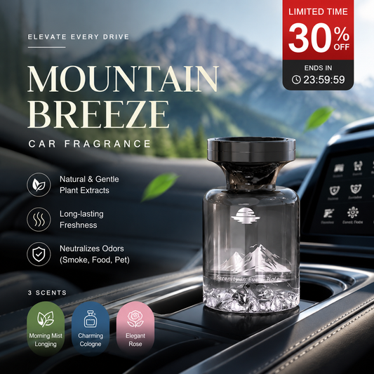 🥳2026 HOT SALE🥳🌿 50% OFF!🚗 110ml Long-Lasting Car Air Freshener – Natural plant extracts, eliminates smoke & pet odours. Weeks of freshness. Mountain design. Breath easy! 💨✨