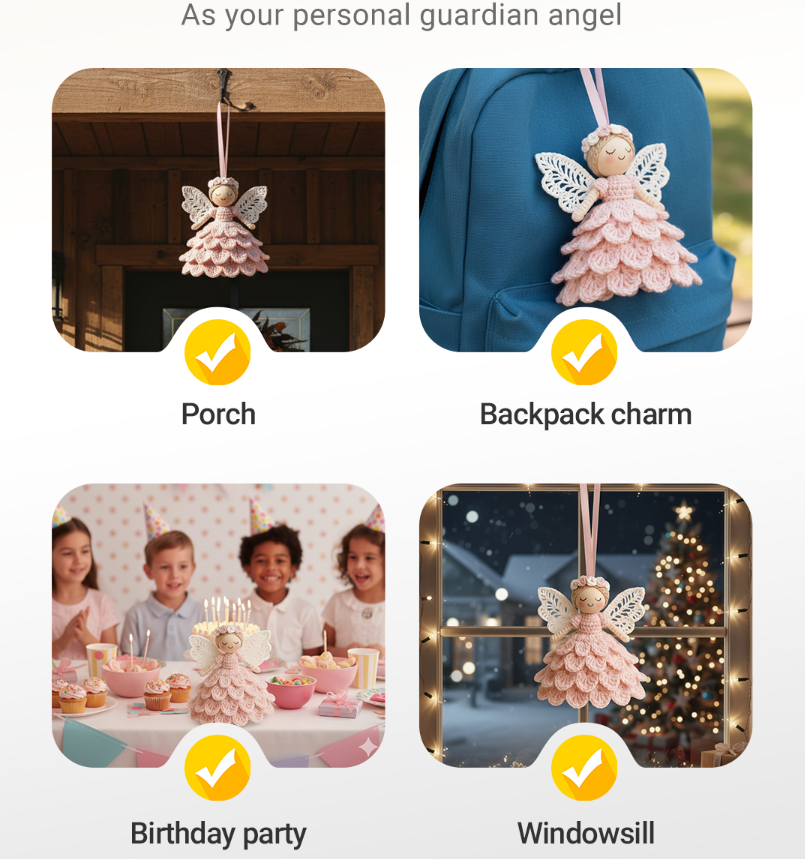 🔥Christmas Sale 50% OFF🎁Crochet Your Own Angel – Complete Craft Kit🧶 Beginner-Friendly