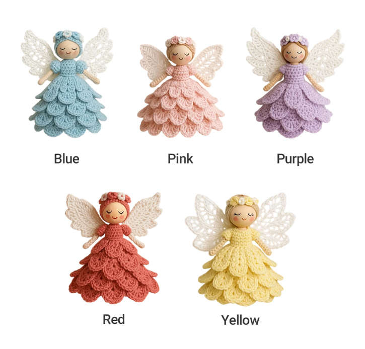 🔥Christmas Sale 50% OFF🎁Crochet Your Own Angel – Complete Craft Kit🧶 Beginner-Friendly